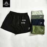 GYMSHARK Men's Summer Fitness Training Muscle Shark Quick-Drying Shorts Five-quarter Pants