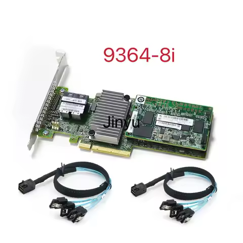Broadcom LSI MegaRAID 9364-8I 1GB Cache 12Gb/s RAID Controller 2x SFF-8643 SAS/SATA RAID 0,1,5,6,10,