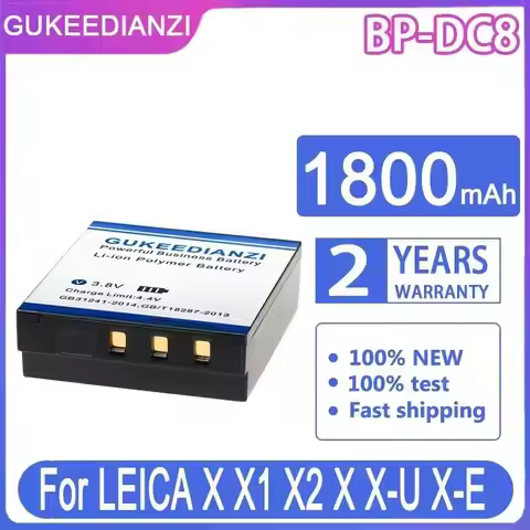 Durable BP-DC8 Camera Battery For Leica X Vario X1 X2 X Typ113 X-U Typ113 X-E Typ102 Typ107 Camera 1