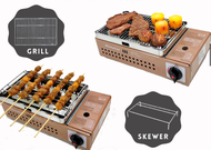 Homelux 2-in-1 Portable Infrared Cassette Grill Outdoor Cooker Gas Stove Camping BBQ Picnic Gas Masak Dapur Ringan