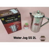 Teko Water Pitcher Jug Stainless 2ltr Decent Jug
