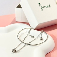 S999 Silver Double Layer Bracelet  S999纯银双层手链