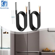 Gazechimp 2 DS18B20 Temperature Sensors with 2 X 4.7 K Resistors, -55 C to +125 C, Waterproof, 1 M S