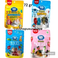 Amos 4D Jelly Candy 3D Blocks Fruits Robot Arithmetic 72gram Gummy Candy