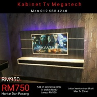 TV CABINET / KABINET TV 6KAKI TERMASUK HANTAR DAN PASANG
