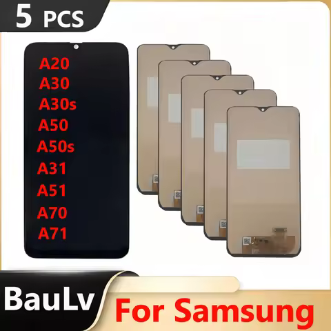 A71 LCD A505 Display Wholesale 5 Pieces/Lot For Samsung A20 A30 A30s A50 A50s LCD Display A205 A305