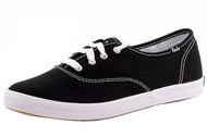 Keds Womens Champion Fashion Black Canvas Sneakers Shoes