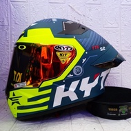 NEWEST KYT TT COURSE FUSELAGE MATT YELLOW HELMET HANDSOME PACKAGE