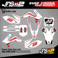 DECAL STICKER CROSS X 150 200GT - DECAL VIAS CROS X FULL BODY