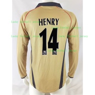 Retro Edition 2001-2002 Arsenal  Away Long sleeves Jersey  Football jersey S-2XL