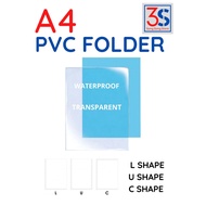 [ PVC FOLDER ] A4 L / U / C SHAPE PVC FOLDER / L SHAPE FILE / U SHAPE FILE / C SHAPE FILE