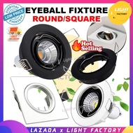 LED Eyeball Fitting Casing Black / White Downlight Housing Light Fixture GU10 MR16 LED Bulb 6W 7W 9W Spot/Eyeball Mentol