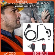K Plug Walkie Talkie Earpiece with Mic 2 Pin PTT Walkie Talkie Headset Clip Earpiece Headset for Bao
