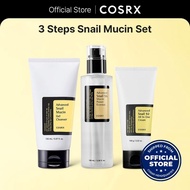 COSRX Set Snail Mucin 3 Langkah / 3 Steps Snail Mucin Set_Snail Cleanser 150ml + Snail Cream 100g (t