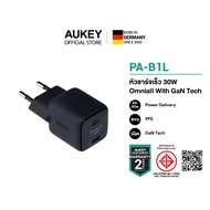 AUKEY PA-B1L Black หัวชาร์จเร็ว iPhone 14 13 12 Series 30W PD หัวชาร์จไอโฟน 30W หัวชาร์จ iPhone 14