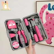 Pink Tool Set, Household DIY Tool Set, Small Tool Set, Starter Basic Women DIY Tools for Home and Of