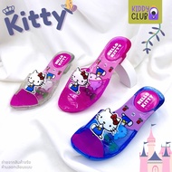 [KT528] Glass Shoes For Girls HELLO KITTY Authentic License With LED Lights Fashion