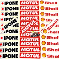Sticker IPONE OIL LOGO STICKER MOTUL SHELL GLOSSY STICKER