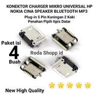 Konektor Charger Mikro Universal Hp Nokia Cina Speaker Bluetooth Musik MP3 MP4 Usb Conektor Cas bt