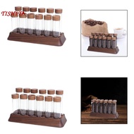 [tishita] Coffee Bean Storage Tube Sealed Lid Dosing Glass Vials Funnel Display Stand Coffee Bean Ce