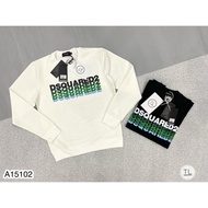 Dsquared sweater with green changing letters, round neck long sleeve shirt dsquared2 Ht