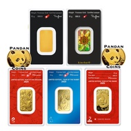 Argor-Heraeus 9999 Gold Bar 10g, 10 gram, Lunar Snake / Dragon / Rabbit / Rat / Kinebar / Minted bar