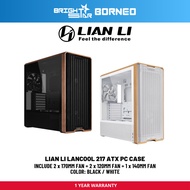 LIAN LI Lancool 217 ATX Pc Case - Black / White