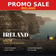 [PROMO] Ireland Travel eSIM 500MB-10GB & Unlimited Data | Big Sale | Instant QR | 4G/5G