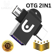 [LUCLELI X PRO 7777] OTG 2in1 Micro & Type-C 
USB 3.0 Converter
