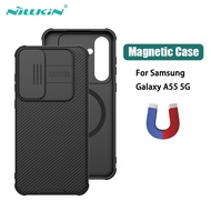 For Samsung A55 Case Nillkin CamShield Pro Slide Camera Magnetic Cover For Samsung Galaxy A55 5G Cas