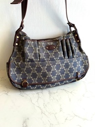 中古包 Celine牛仔布老花流浪包 側背包 單肩包 斜背包 二手包