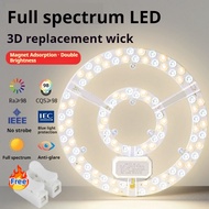 LED circular bulb ceiling light fan light replacement LED light Tricolor magnetic suction Light belt