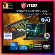 MSI Laptop Cyborg 15 AI Gaming B2RWFKG-223MY (Core 5 210H/16GB/51BG SSD/15.6 FHD 144HZ/RTX5060 8GB/R