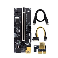 PCIE Riser 1x to 16x Graphic Extension for GPU Mining Powered Riser Adapter Card
