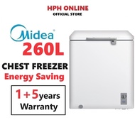 Midea Chest Freezer (130L / 186L / 260L) Peti Pembeku WD-260WA MD-RC151FZB01 MD-RC207FZB01