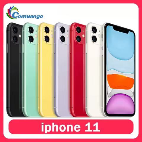 Original Apple iPhone 11 6.1 inch A13 Bionic 4GB RAM 64GB/128GB/256GB ROM NFC 4G LTE iOS Mobile Phon