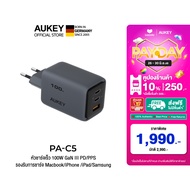 AUKEY PA-C5 หัวชาร์จเร็ว 100W GaN III PD/PPS รองรับการชาร์จ PPS2.0 45W สำหรับ iPhone16/Samsung/Macbo