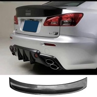 Real Carbon Spoiler for Lexus IS 250 2006-2012 Year IS300 Rear Ducktail Wing Trunk Accessories