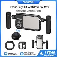 NEEWER Bộ khung điện thoại quay video cho iPhone 16Pro/Pro Max Phụ kiện ổn định máy ảnh có giá đỡ bộ