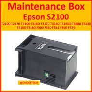 S2100 Maintenance Box Epson T2100 T2170 T3100 T3130 T3160 T3170 T3180 T3480 T5130 T5160 T5180 F500 F