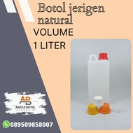 1 liter JERRY CAN | 1 liter jerry can | Natural 1 liter jerry can | 1 liter oil jerry can