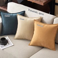 Suede sofa cushion cover 30x30 40x40 45x45 50x50 60x60 plain premium suede