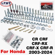 Hardware Plastics screw bolt repair rescue mending Full tool kit Fastener For HONDA CR125 CR250 CRF2
