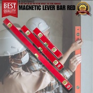 Magnetic Level Bar Red Magnetic Aluminum Level Bar For Construction Tools