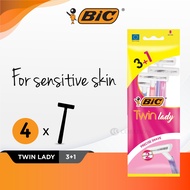 BIC Twin Lady Disposable Female Shaver / Razor - Packs of 4