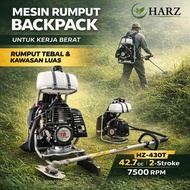 HARZ HZ-430T Mesin Rumput Heavy Duty Backpack Brush Cutter 42.7cc 7500RPM 2T 2 Stroke