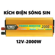 Inverter power converter from 12V to 220v 2000W Sine Wave - UKC inverter 12V-2000W