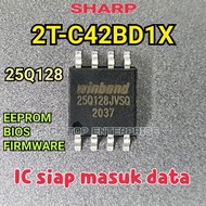SHARP 2T-C42BD1X IC 25Q128 EEPROM / BIOS / FIRMWARE KG975FM 2TC42BD1X C42BD1X