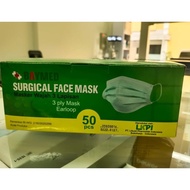 Masker Surgical 3Ply Earloop Baymed 50Pcs