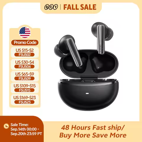 QCY MeloBuds N70 Adaptive ANC Wireless Earbuds Bluetooth 6.0 LDAC Hi-Res Audio 6 Mics Wireless Charg